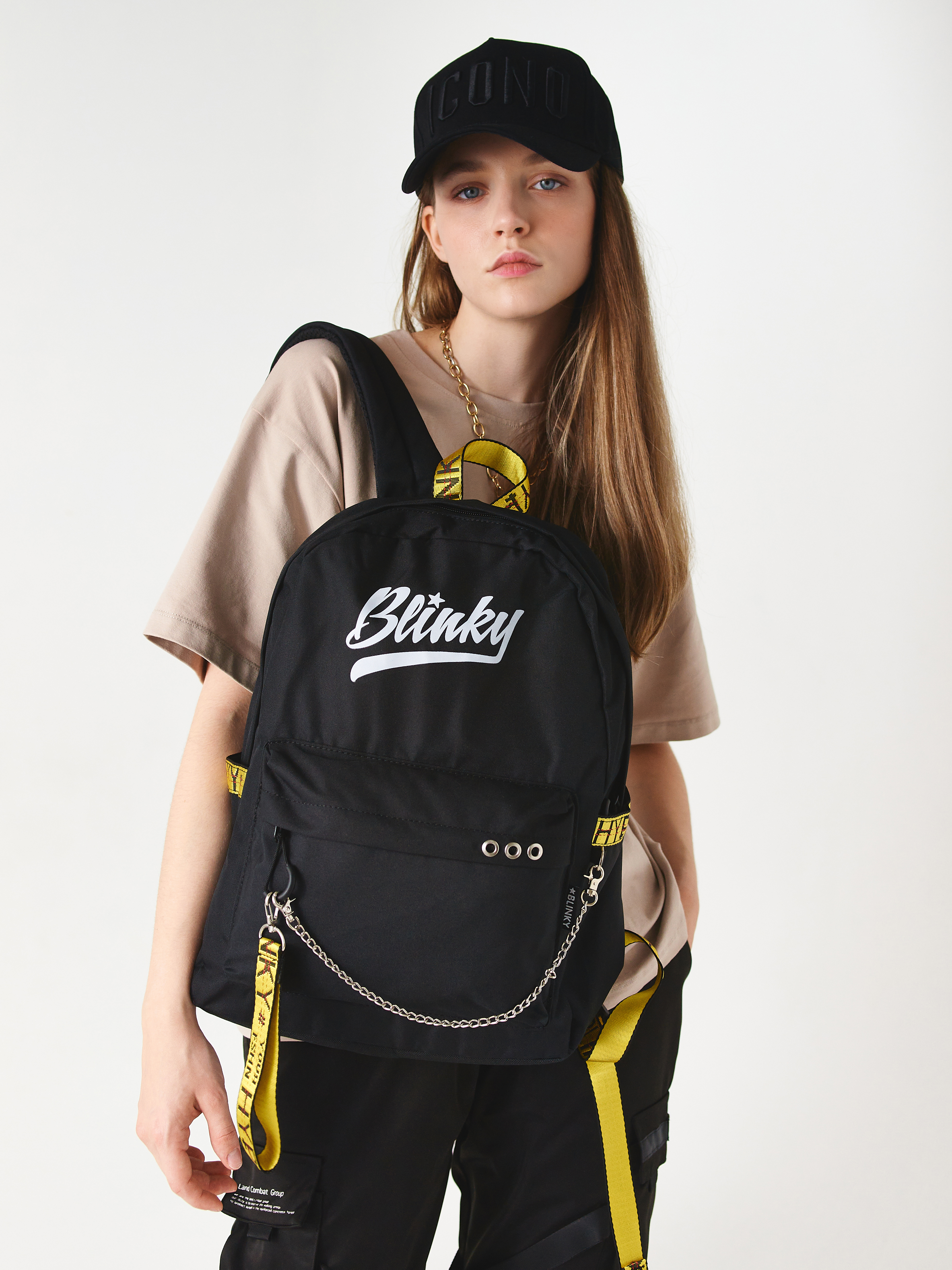 Рюкзак «Blinky» чёрный с желтым
