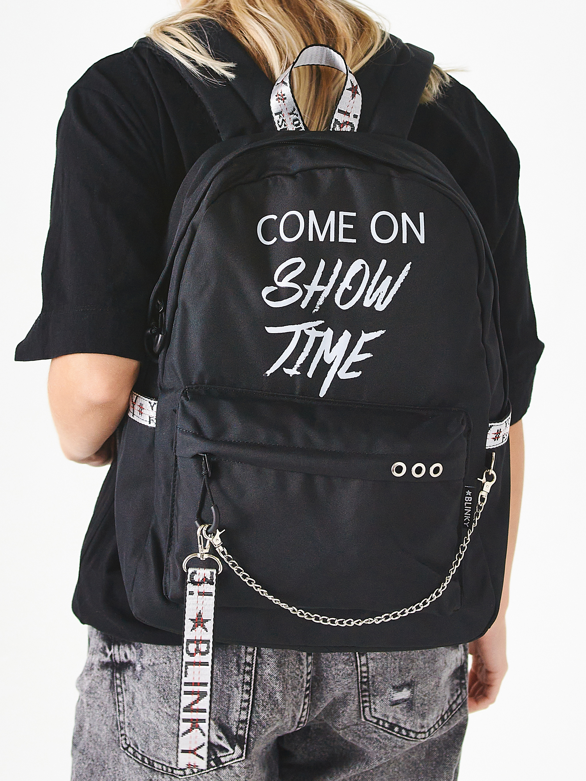 Рюкзак «Come on Show Time» чёрный с серым