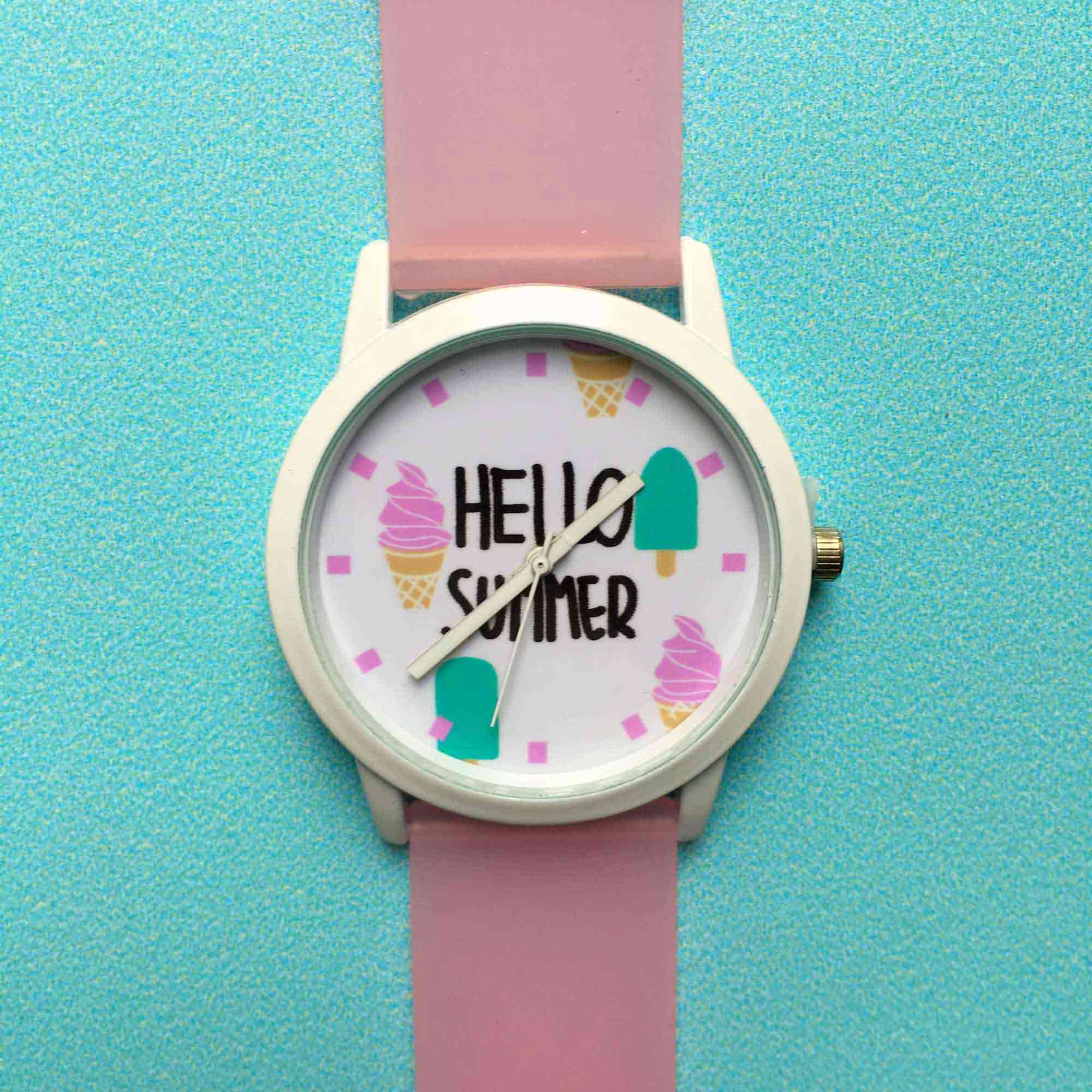 Часы «Hello summer» розовые