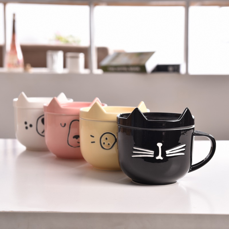 Чашка-супница с крышкой «Кот»