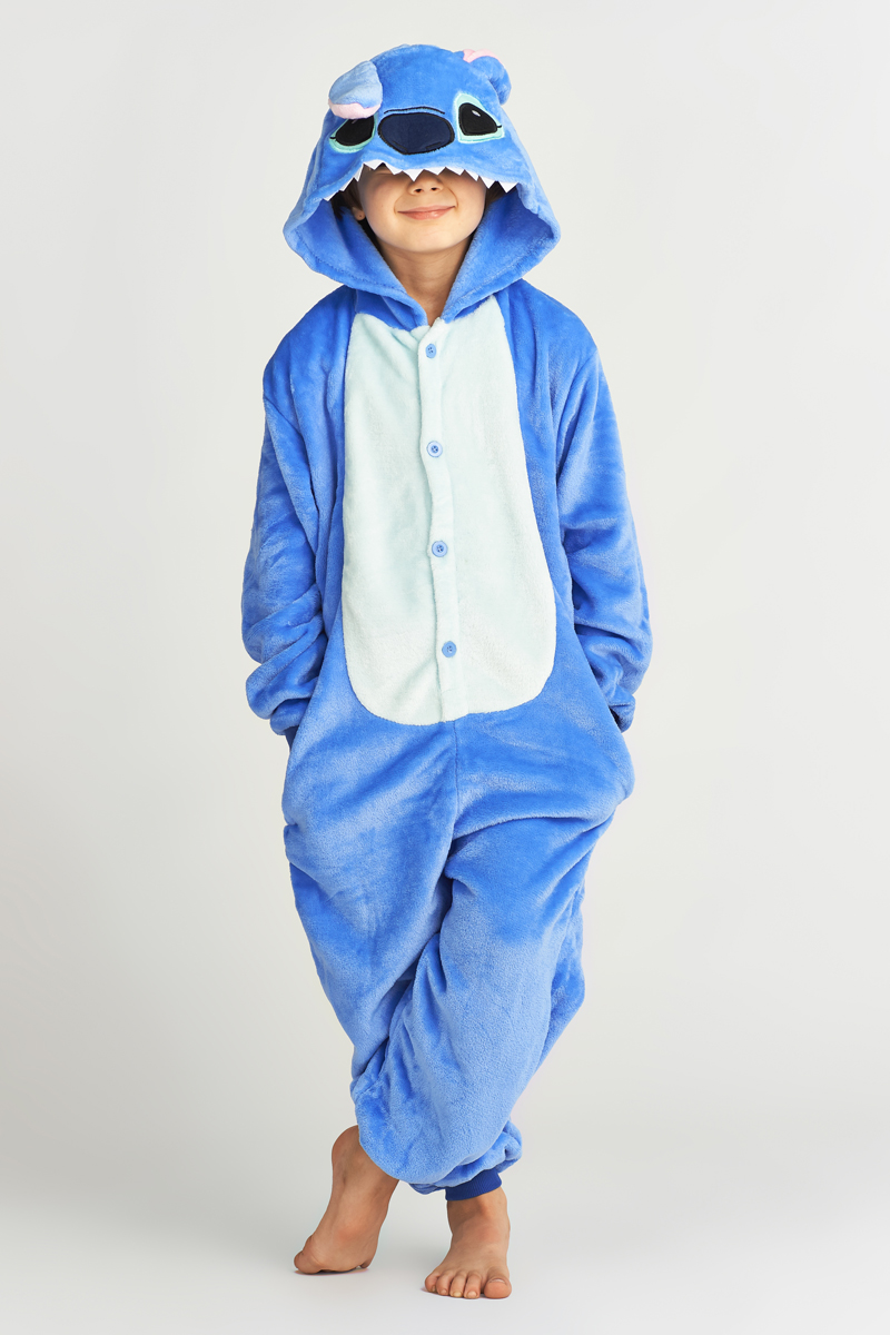 Кигуруми «Пришелец» голубой детский