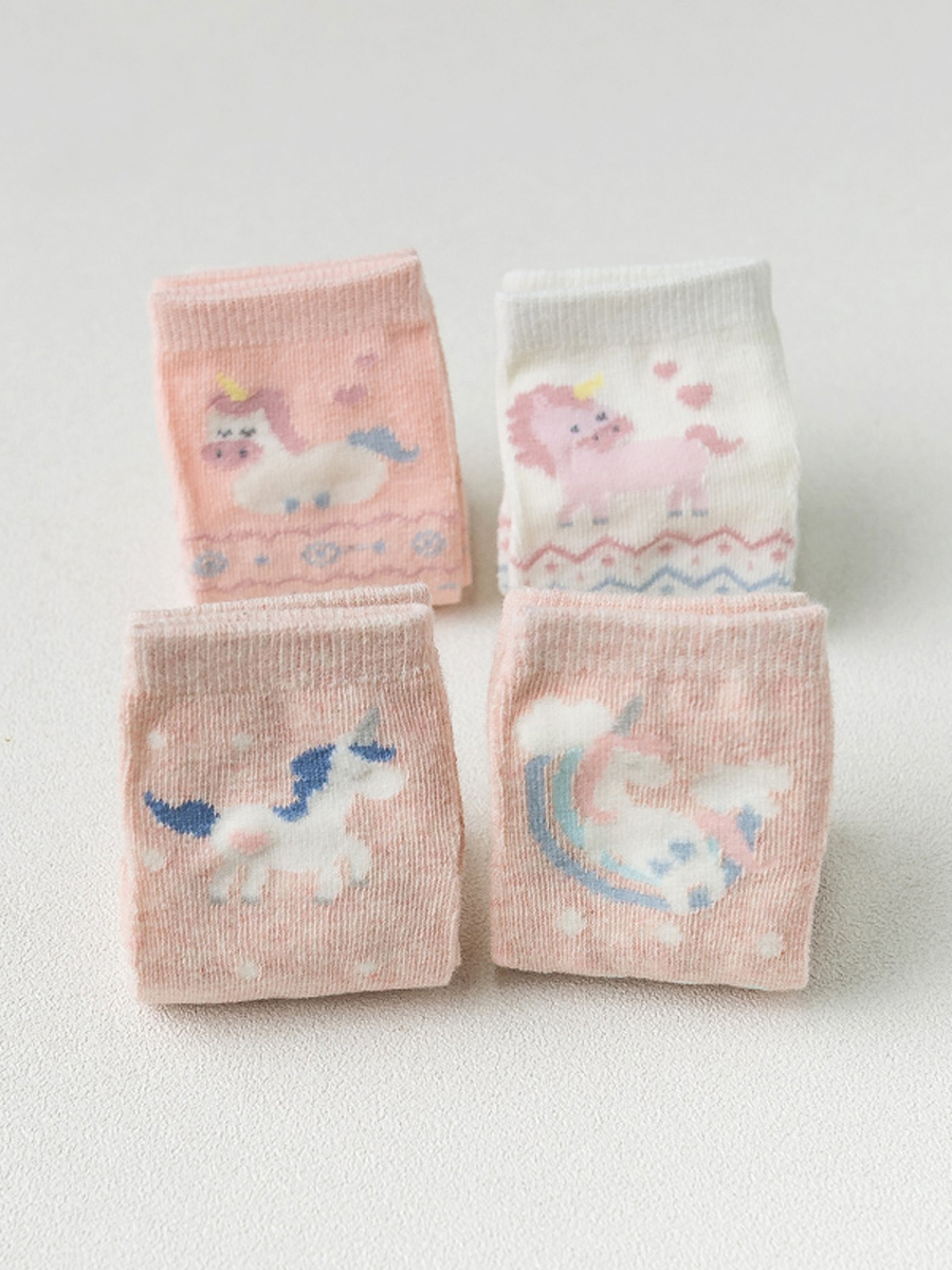Набор детских носков «Единороги», 4 пары