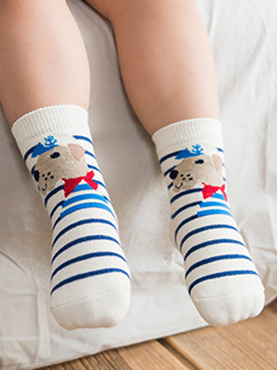 Набор детских носков «Собачка» голубой, 4 пары