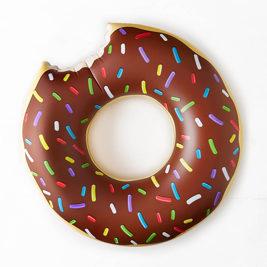 Плавательный матрас «Пончик шоколадный» средний