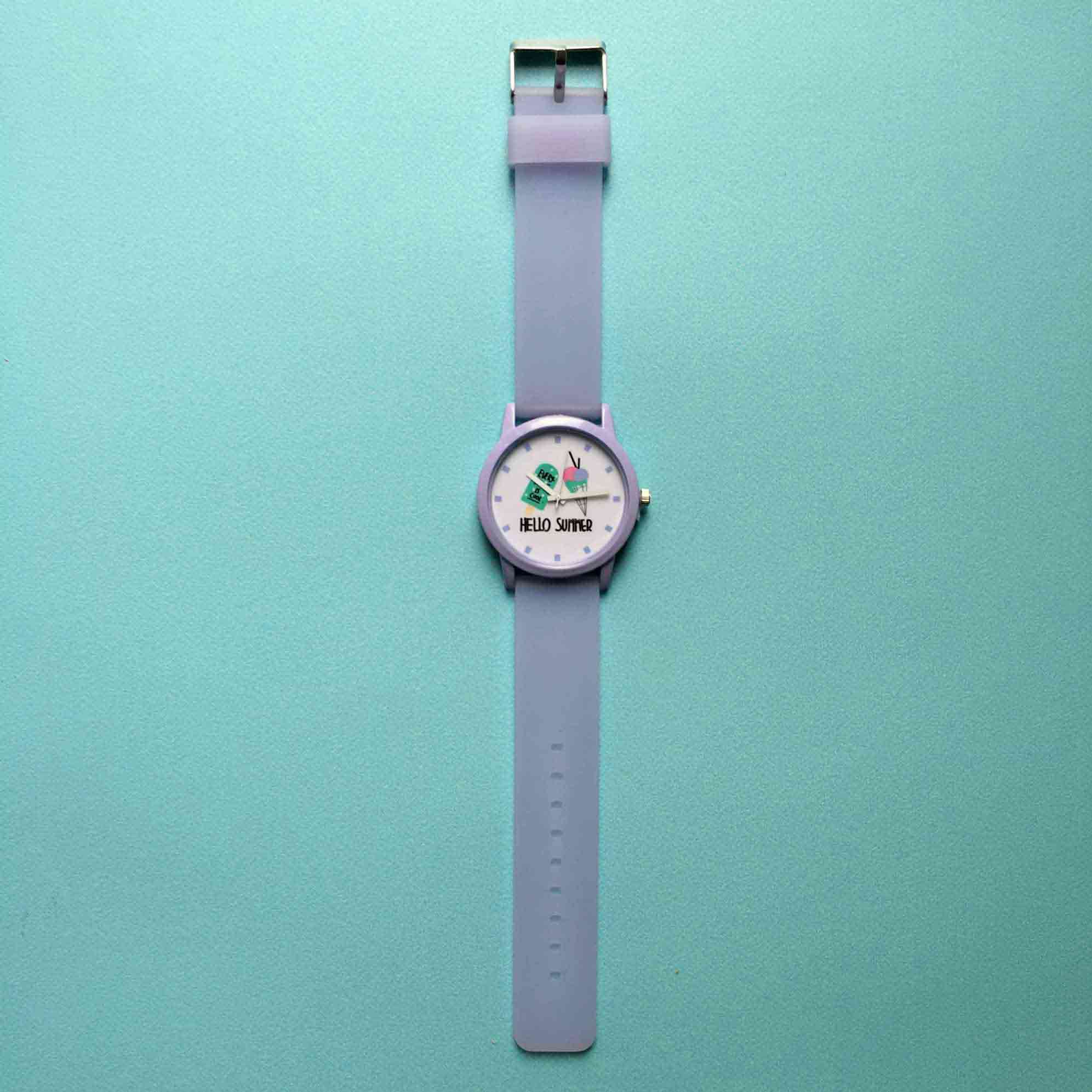 Часы «Hello summer» фиолетовые