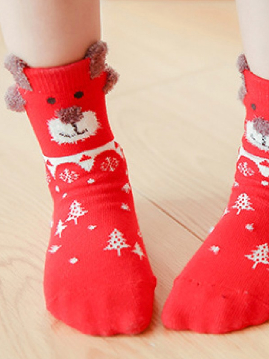Набор детских носков новогодний «Собачка», 4 пары