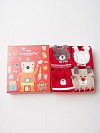 Набор детских носков новогодний «Мишка путешественник», 4 пары