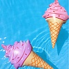Надувное «Мороженое» розовое