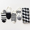 Набор мужских носков «Бело-черные», 4 пары
