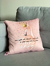 Подушка-одеяло «Фламинго» с короной»