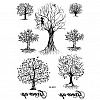 Набор временных тату «Деревья»